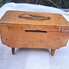 Victorian Mauchline Ware Money Box( Burns Cottage)