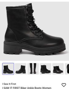 Black Biker Boots