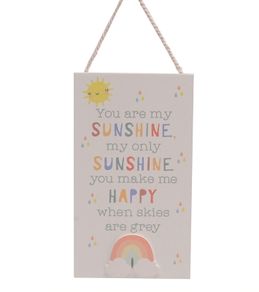 New Baby Decorative Wooden Hanging Plaque