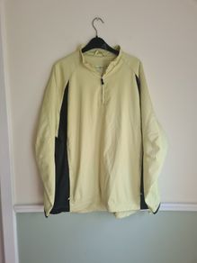 Mens GLENMUIR STORM BLOC golf windbreaker jacket quarter zip top Size XL extra large black yellow