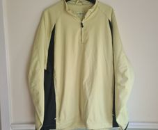 Mens GLENMUIR STORM BLOC golf windbreaker jacket quarter zip top Size XL extra large black yellow