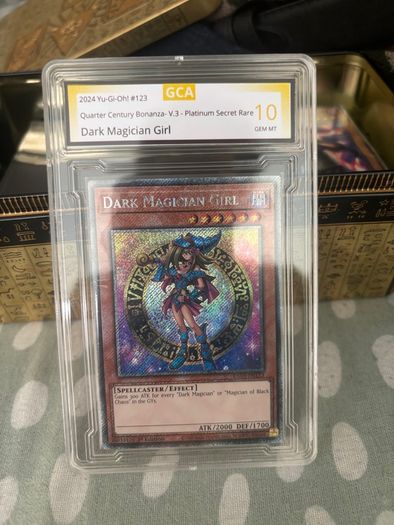 Dark Magician Girl Platinum Secret Rare graded 10