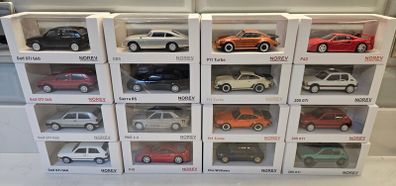 Norev VW Golf Ford Sierra Porsche 911 Ferrari F40 Peugeot 205 1/43 Scale Model Cars