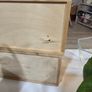 Wooden display shelf with glass jugs Image 3
