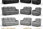 !!..Sale Offer !! Roma 3+2+1 Leather Recliner Sofa Set