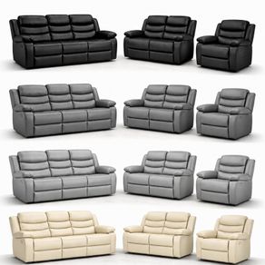 !!..Sale Offer !! Roma 3+2+1 Leather Recliner Sofa Set