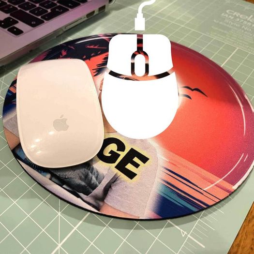 Round Mouse Pad in High-Resolution Print Autumn Theme or Personalised Next Day Dispatch