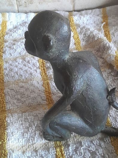 old bronze monkey