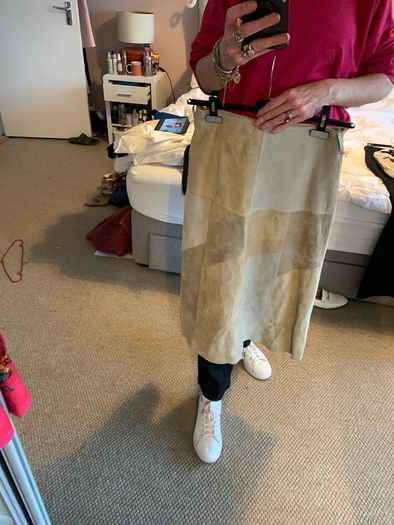 Vintage y2k suede skirt
