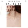 18ct Yellow Gold Solitaire Diamond Necklace Image 2