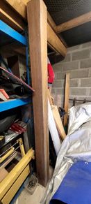 Solid teak beam