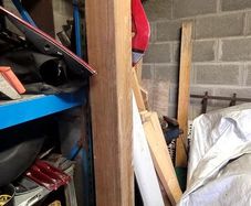 Solid teak beam