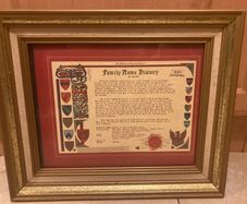 Mc brearty family history framed postage available