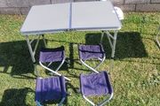 Camping table &amp; 4 stools