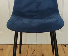Blue dining chairs