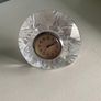 Vintage crystal glass Desk clock Image 3