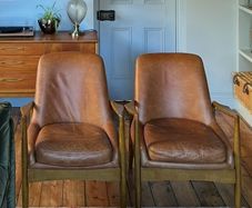 Leather armchairs