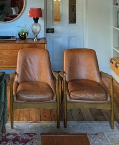 Leather armchairs