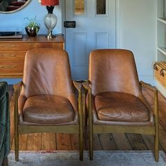 Leather armchairs