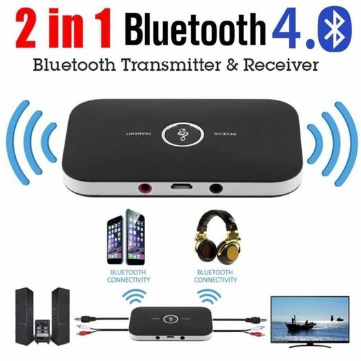 Bluetooth V4.1 Transmitter Wireless A2DP Audio RCA to 3.5mm Aux USB Adapter Hub Home Radio Wireless Speaker