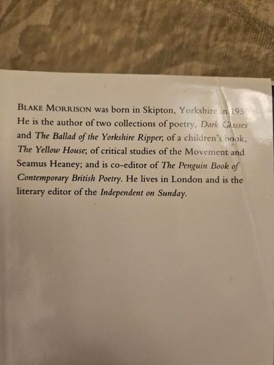 And When Did You Last See Your Father.  By Blake Morrison. First Edition Hardback With Dustjacket In Good Condition.  See Photos For Same.