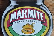 Marmite biscuit tin