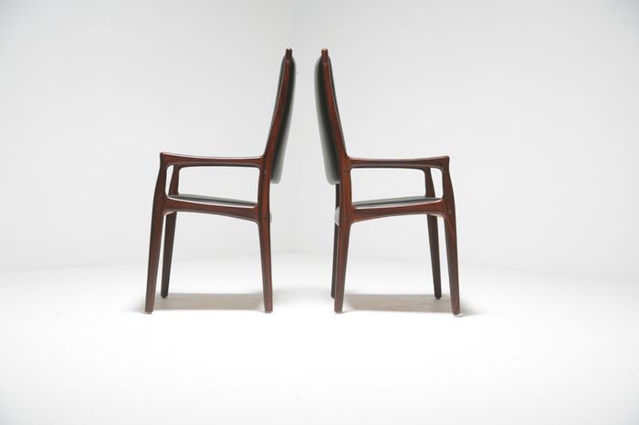 Vintage Danish Rosewood Dining Chairs by Johannes Andersen for Mogens Kold