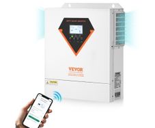 Hybrid Solar Inverter, 3500W, All in One Pure Sine Wave Power Inverter Charger, 24V DC to 220/230V AC, with Built-in 100A MPPT Solar Controller, for Off-Grid System Lead Acid Lithium Battery