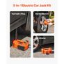 Electric Car Jack, 5 Tons /11000 lbs, Electric Scissor Jack with Built-In Inflator, 12V Tire Change Replacement with Electric Impact Wrench & LED Light Image 3