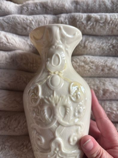 Vintage Lenox Ivory Porcelain Embossed Vase (8.25")