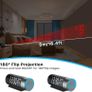 Digital Projection Alarm Clock with 180 Rotatable Projector, Dual Alarm, 12/24H, Snooze, 4-Level Dimmer for Bedrooms Image 2