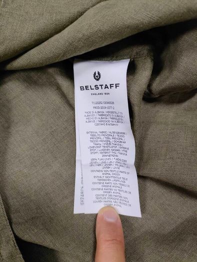 Belstaff Pure Linen Shirt Mens Large