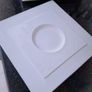 Square plates CasaCouture brand, fine dining porcelain. Image 2
