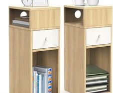 Set of 2 Narrow Bedside Table