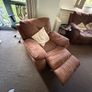 DFS corner sofa and matching recliner armchair - brown Image 2