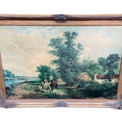 A large print in a gilt frame