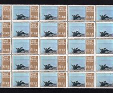 1976 Ireland Contemporary Irish Art Painting by Paul Henry Commemorative Stamp Marginal Block of 25 Mint Never Hinged (MNH)
