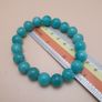 Natural Amazonite Gemstone Bracelet Aqua Green Gemstone Beads (11mm) Image 5