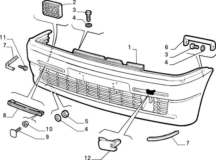 LH Front Trim (Fiat Cinquecento)