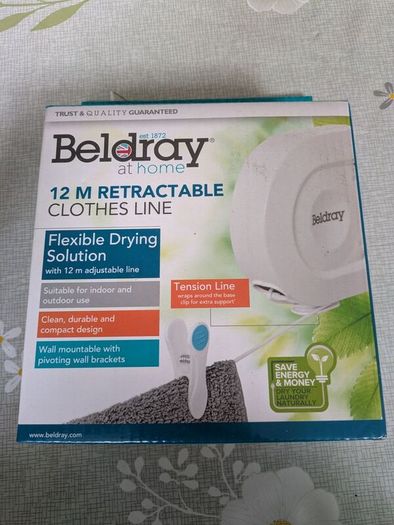 Brand New Beldray 12 M Retractable cloth line