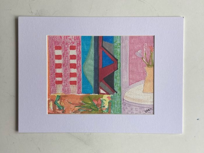 Original art Poolbeg Chimneys Dublin contemporary Irish Art abstract painting