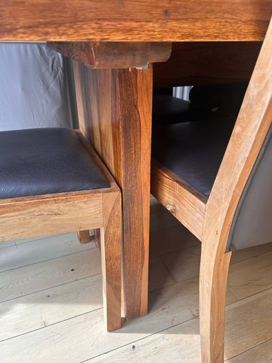 Dining table & 8 chairs solid wood