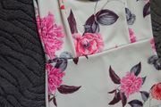 Floral Cap Sleeve Crossover Dress. Size 10