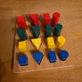 Wooden Montessori Geometric Shape Sorting Set - 16 Pieces with Sorting Board and Storage Box Image 2