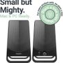 10W Clear Active Stereo Sound Computer Speakers | USB Plug and Play Desktop Speakers Compact | One Touch Control, Headphone Jack | Monitors, Laptops, Desktops and Mac's (FREE POSTAGE) Image 5