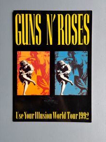 Rare Guns N Roses Use Your Illusion World Tour 1992 Programme Booklet Book Slane Castle
