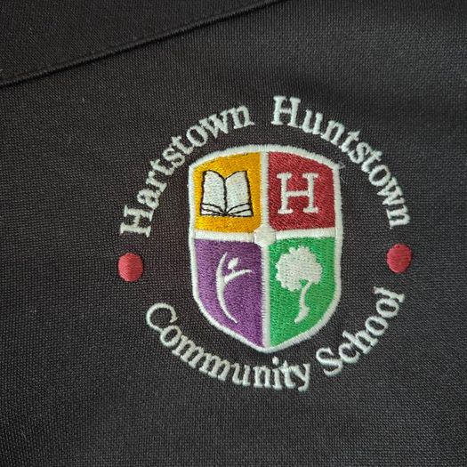 Hartstown Community School Colorado Half Zip Black / White (OFFICIAL PE KIT), size L