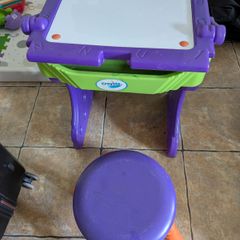 Crayola Easel/ Table and Stool for Kids
