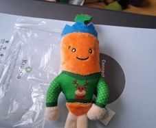 Kevin the Carrot Christmas decoration - plush toy