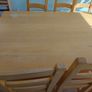 Solid wood kitchen table and 8 chairs Image 2